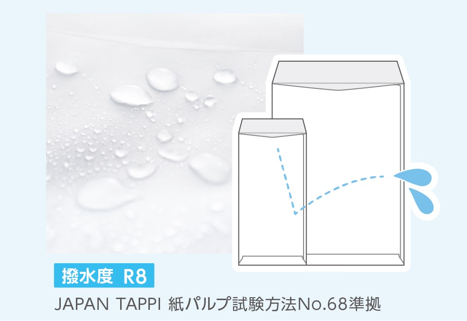 透けない撥水封筒