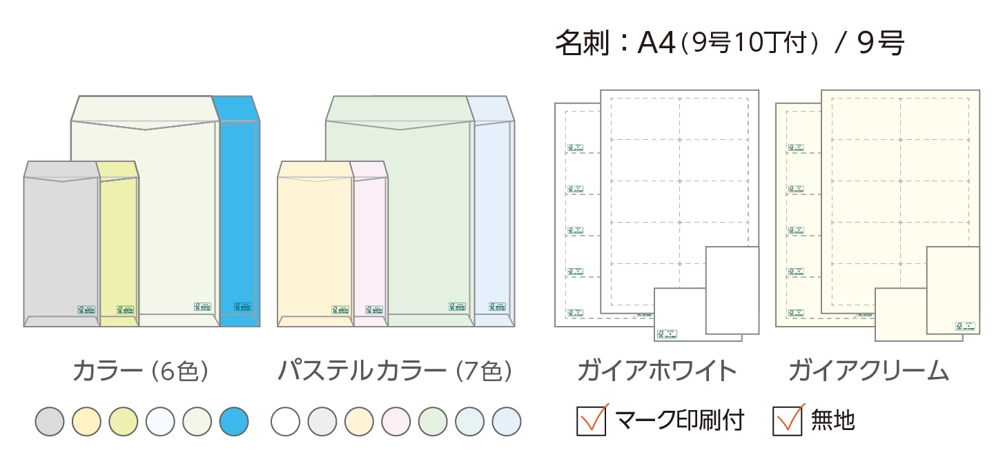 FSC森林認証封筒・名刺