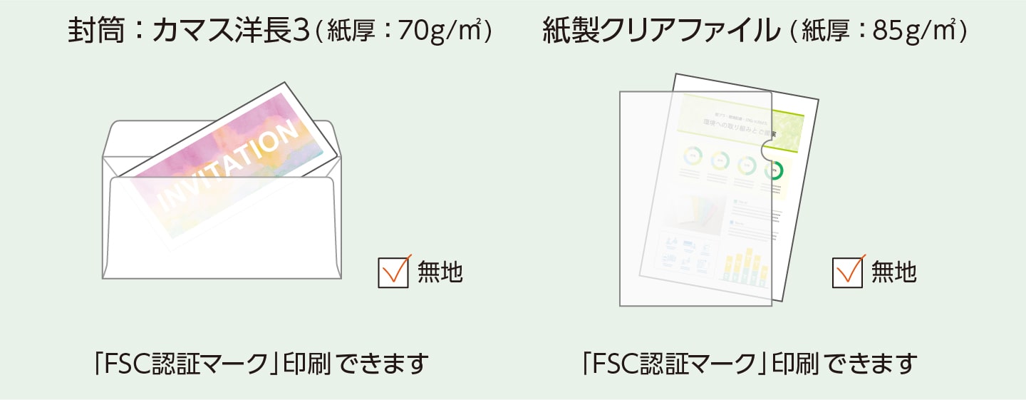 透けるホワイトCoC （封筒・紙製クリアファイル）